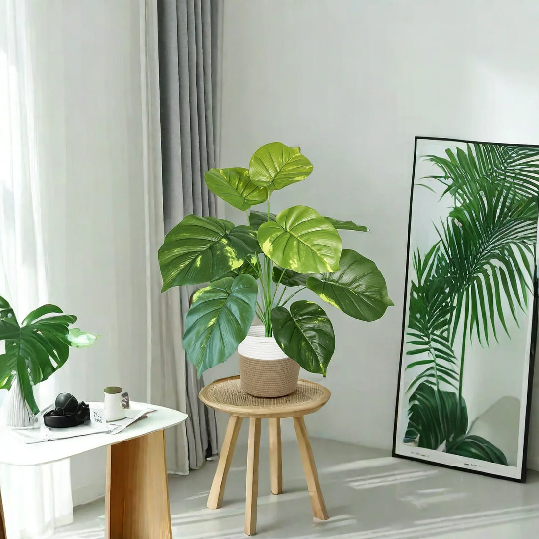 Artificial Monstera Leaves