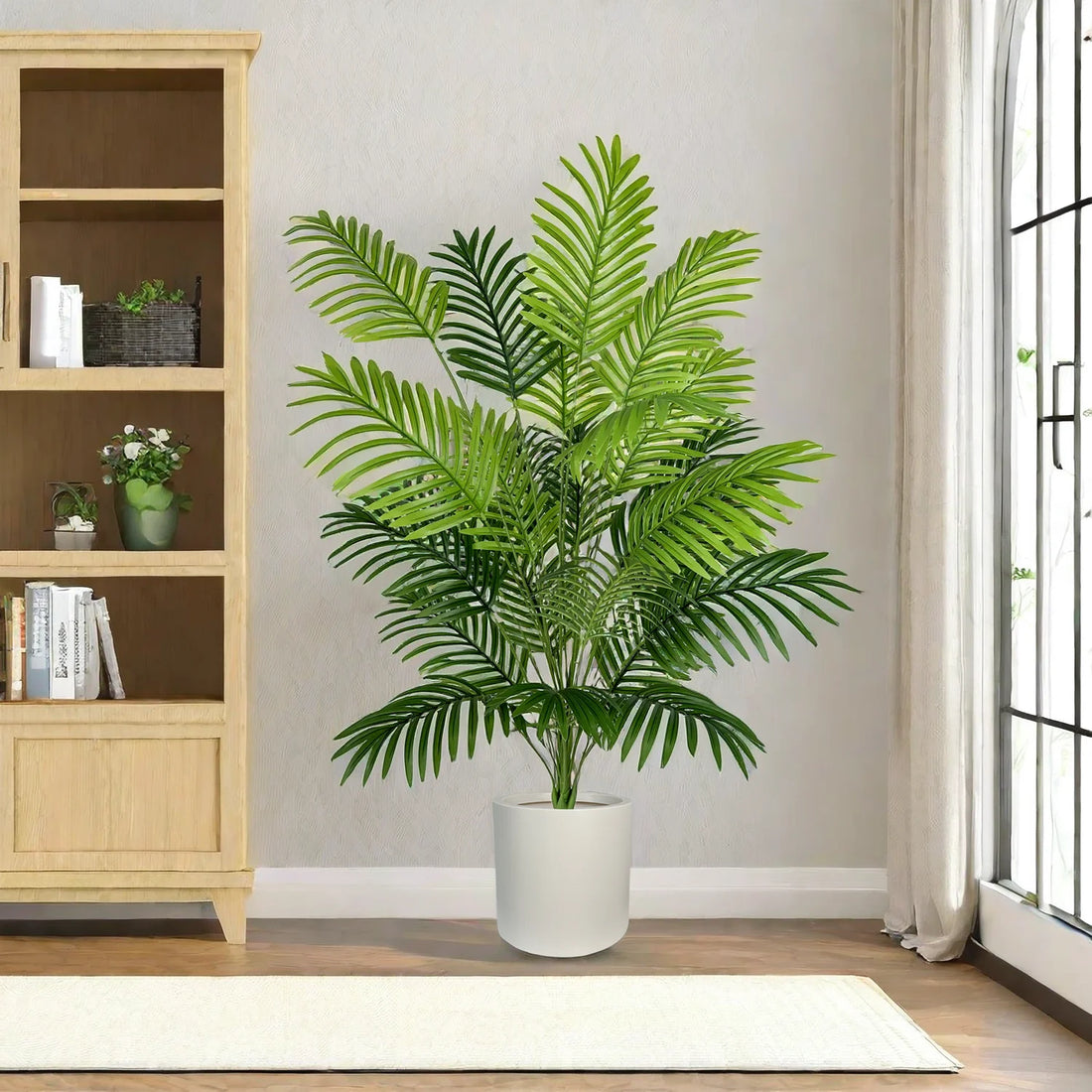 Artificial Golden Palm Plants