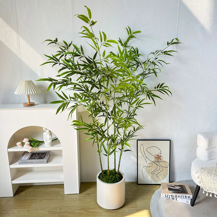 Artificial Green Bamboo Leaves