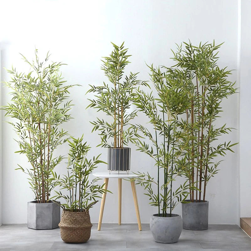 Artificial Green Bamboo Leaves