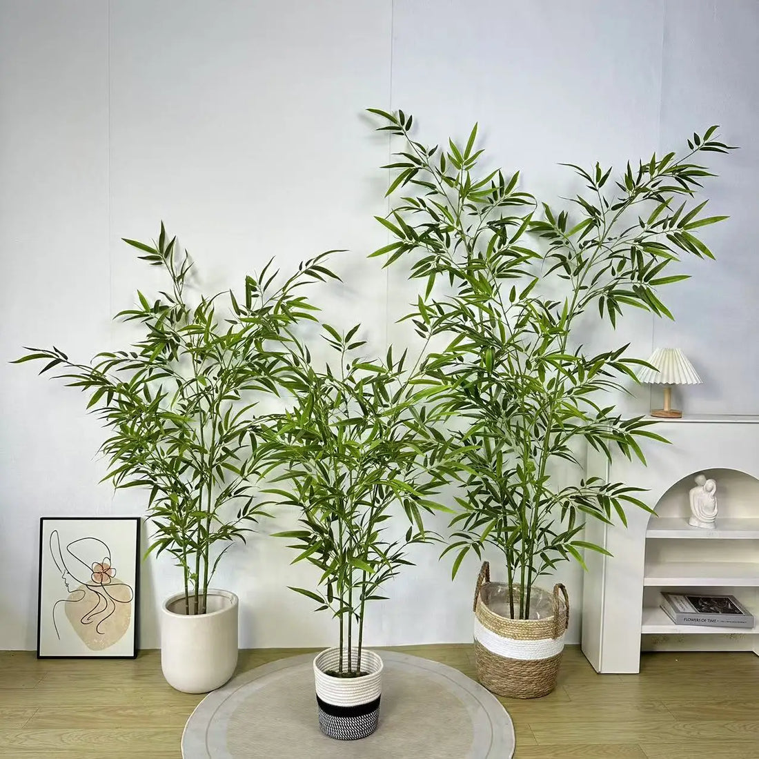 Artificial Green Bamboo Leaves